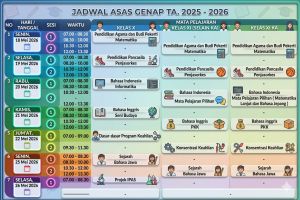 Read more about the article JADWAL ASAS GENAP 2026